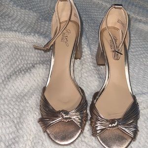 Badgley Mischka Jewel Rose Gold Block Heel